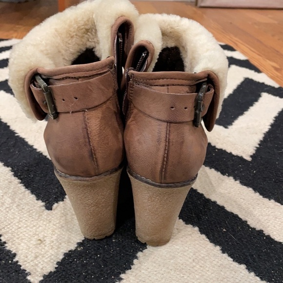 Andre Assous Wedge Shearling Booties - Picture 9 of 12